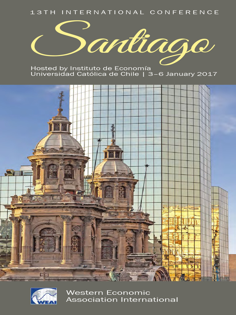 WEAI Program Santiago2017 | PDF | Cost Of Living | Economics