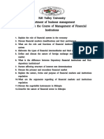 Management of Financial Institution