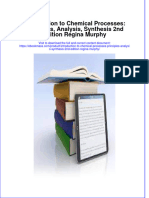 Introduction To Chemical Processes Principles Analysis Synthesis 2Nd Edition Regina Murphy download 2024 full chapter