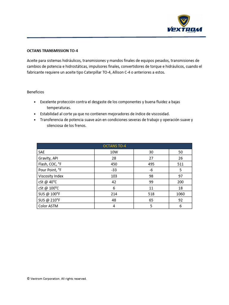 Octans Transmission To-4 S | PDF