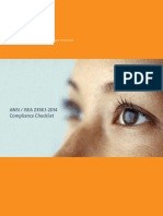 ANSIGuide Z358 - 1 Eyewash Checklist - 2014
