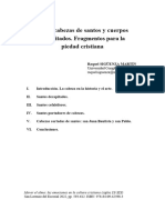 Sobre Cabezas de Santos y Cuerpos Decapitados. Fragmentos para La Piedad Cristiana