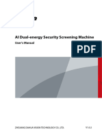 Dahua AI Dual Energy Security Screening Machine - User - S Manual - V1.0.0