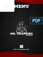 Cardápio Completo - O Chapeiro 2023