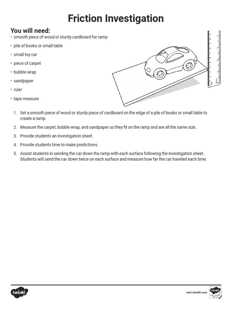 Black and White Surface Friction Anchor Chart | PDF