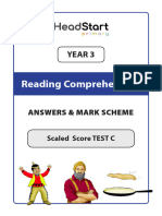 Y3 RC Answers & Mark Scheme