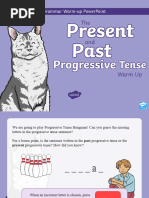 T L 52670 Year 2 Present and Past Progressive Tense Warmup Powerpoint Ver 1