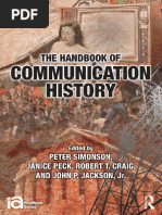 Handbook Communication History Peter Simonson, Janice Peck, Robert T.craig, John P. Kackson, JR