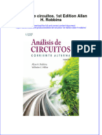 Analisis de Circuitos 1St Edition Allan H Robbins Download 2024 Full Chapter