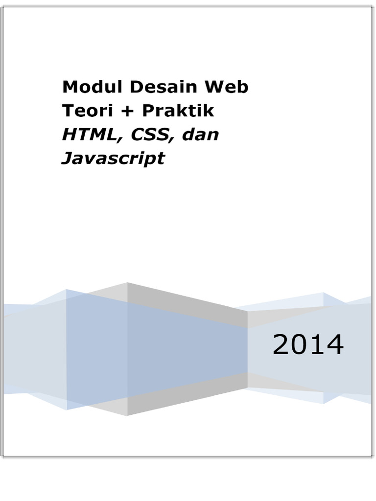 Modul desain web teori praktik html css dan javascript pdf