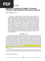 3.0 Efficient Analytical Fragility Function Fitting Using Dynamic Structural Analysis Baker2015