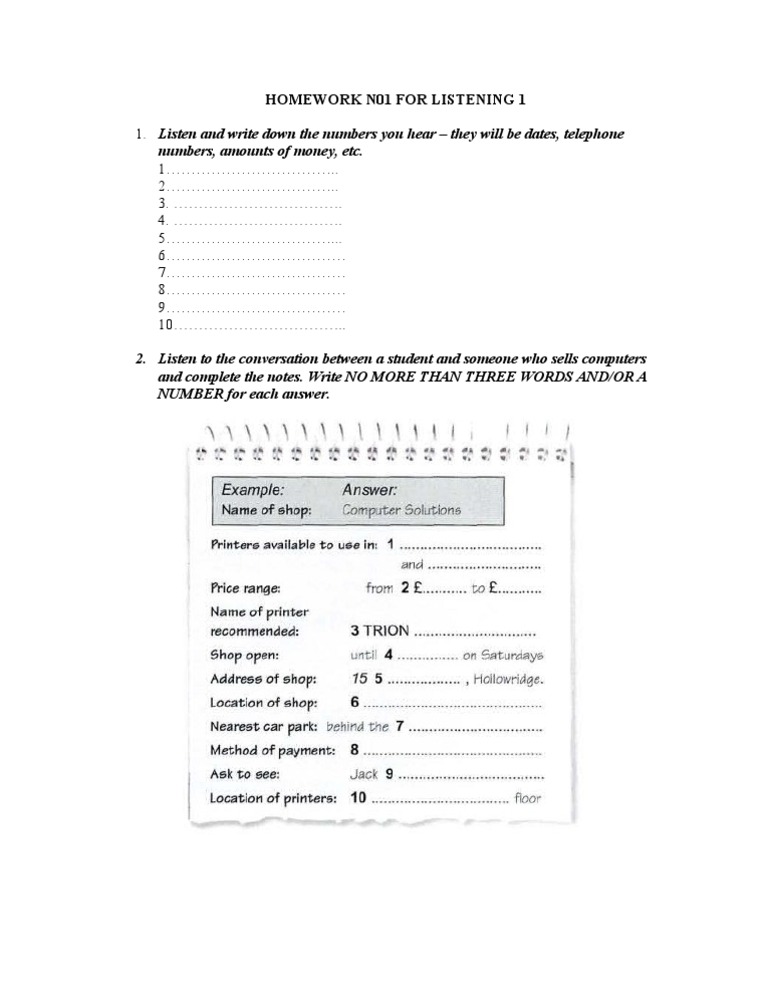 Listening Practice for Students | PDF | Career & Growth