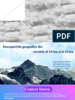 Descoperirile Geografice Din Secolele Al 14-Lea Și Al