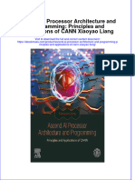Ascend Ai Processor Architecture and Programming Principles and Applications of Cann Xiaoyao Liang Download 2024 Full Chapter