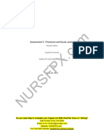 NURS FPX 6025 Assessment 5 Practicum and Social Justice