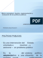 Sesión 17° Marco Conceptual: Gestión, Implementación y Evaluación de Las Políticas Públicas