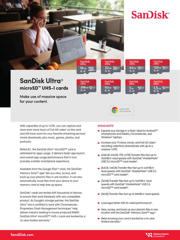 Data Sheet Ultra Uhs I Microsd 150mbps | PDF | Mobile Computers ...