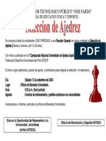 Convocatoria Selecion de Ajedrez