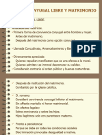 5.- Unión conyugal libre y matrimonio.