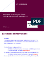 Microcontroleur - LP Sesam: Partie 4 - Exceptions & Interruptions