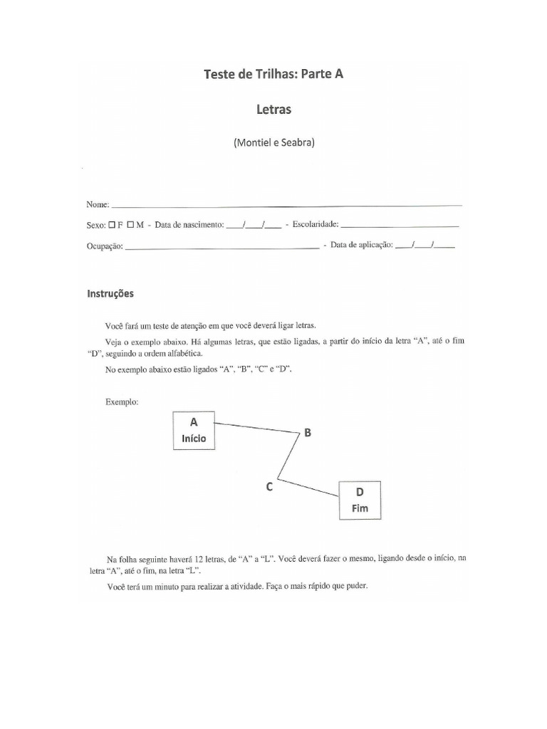 Teste de Trilhas | PDF