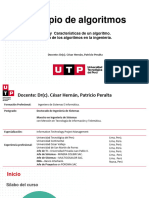 Definición y Características de Un Algoritmo. Importancia de Los Algoritmos en La Ingeniería