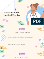 English For Medical Workers: Lesson 1