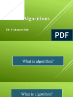 Algorithms - Activities