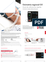 Quick Reference Guide, O3 Regional Oximetry, Spanish PLM-10846A 
