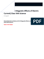 WWW Studyrankers Com 2017 08 Notes of CH 13 Magnetic Effects of Electric Current