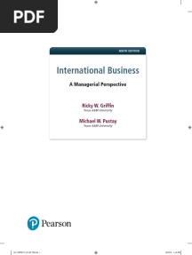 International Business by Ricky W.griffin