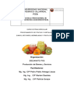 Curso Extracurricular Frutas y Hortalizas