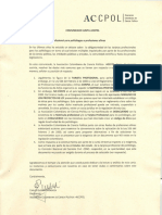 Comunicado Junta ACCPOL - Matricula Profesional Politólogos o Profesiones Afines