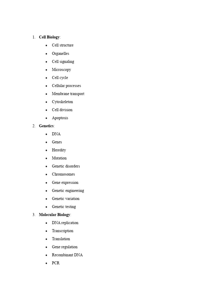Biology Pdf Biology Genetics