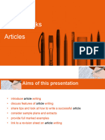 Article Writing PPT G 8