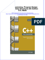 C Programming Program Design Including Data Structures 8Th Edition D S Malik Download 2024 Full Chapter