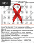 CAÇA PALAVRA HIV AIDS Respostas