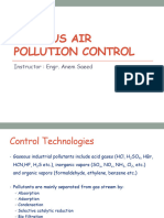 Gaseous Air Pollution Control