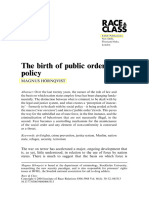 Hornqvist 2004 The Birth of Public Order Policy