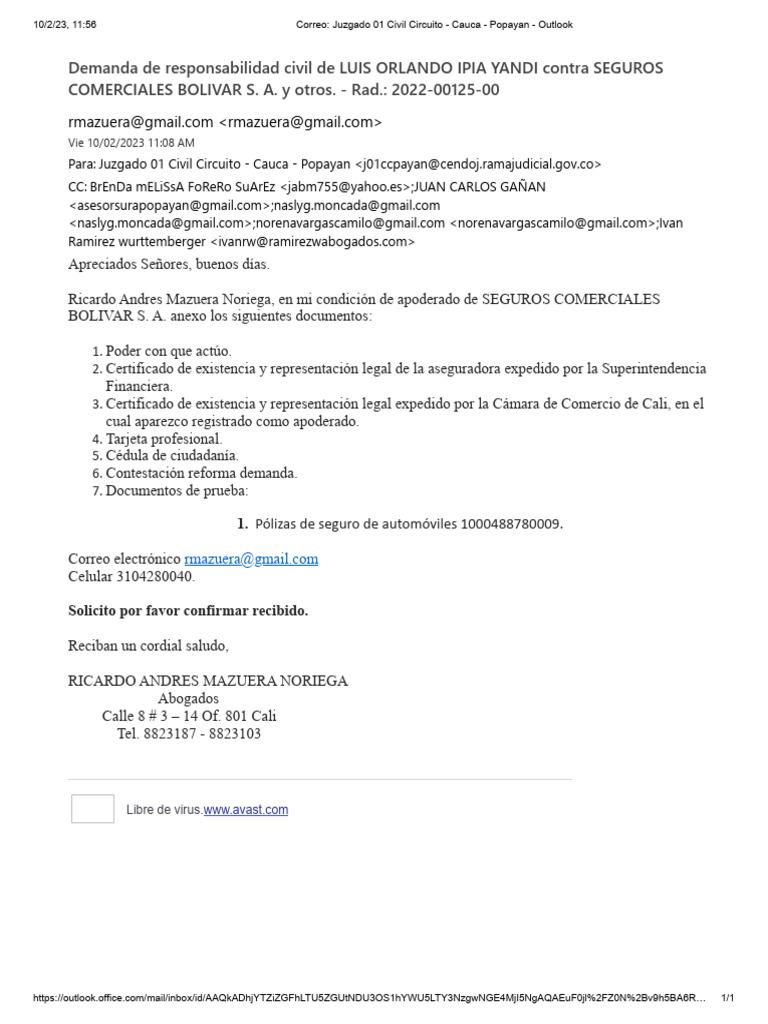 021-contestacion-seguros-bolivar-pdf-p-liza-de-seguros-da-os-y