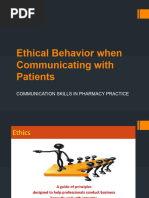 Ethical Behavior When Communicating With Patients