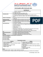 Útiles Escolares Año Escolar 2024