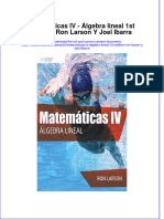 Matematicas Iv Algebra Lineal 1St Edition Ron Larson Y Joel Ibarra Download 2024 Full Chapter