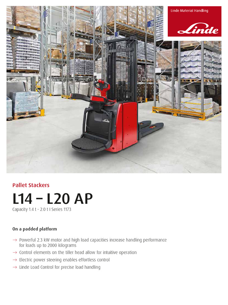 L14 l20 ap pallet stackers pdf automotive technologies motor