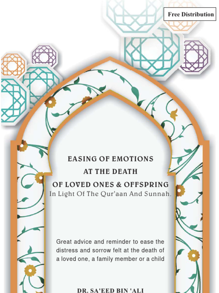 Easing of Emotions at The Death of Loved Ones Offspring Said PDF