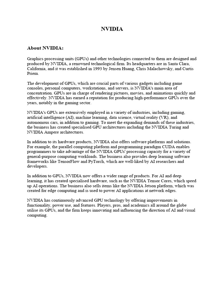 Ansh Saurabh Nvidia 1 Removed 1 | PDF | Graphics Processing Unit ...
