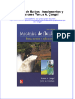 Mecanica de Fluidos Fundamentos Y Aplicaciones Yunus A Cengel Download 2024 Full Chapter