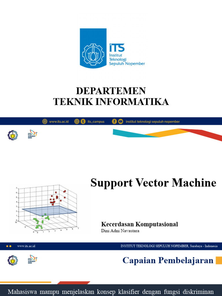 Konsep Support Vector Machine SVM | PDF