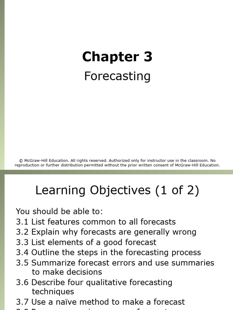 Forecasting Techniques and Accuracy | PDF | Forecasting | Seasonality