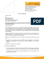 Microsoft Word - Letter of Appointment As ID - Pankaj Bhansali